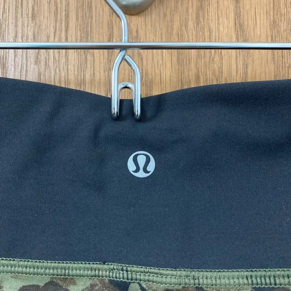 Lululemon Run Top Speed Crop Luxtreme Mystic Jungle Fatigue Green - 8
